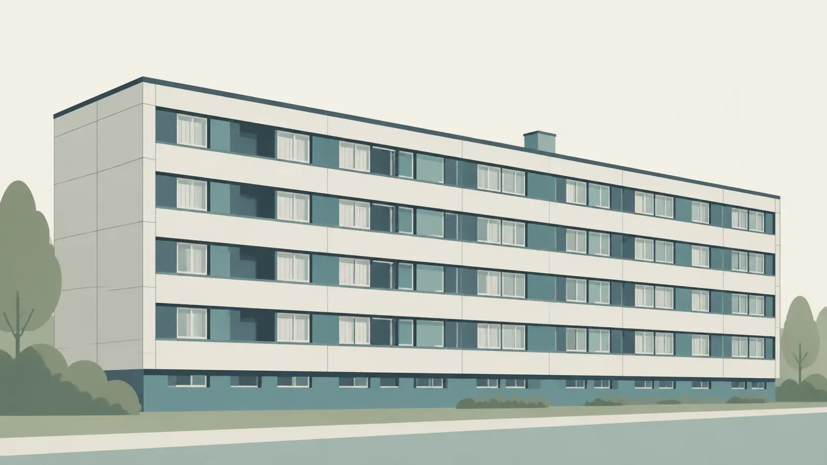 Fertigteilbau-Wohnhaus aus den 1960er-Jahren